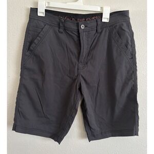 prAna Stretch Zion Shorts 33 Charcoal Hiking Cargo DWR Outdoor Mens
